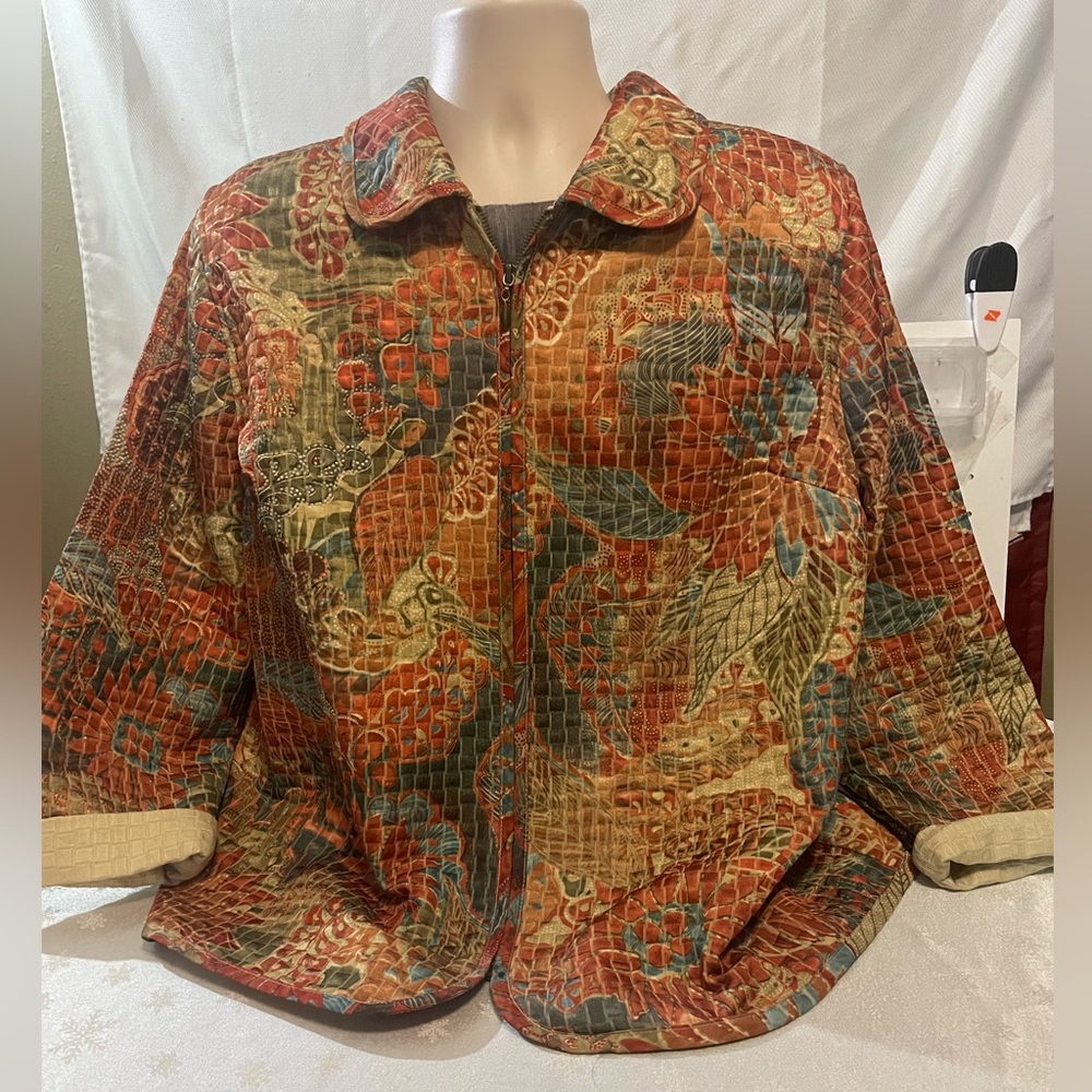 C.J. Banks Quilted Blazer/ Jacket Full Zip